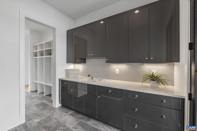310 Goodloe Ln, Afton, VA 22920 - kitchen featuring light countertops, decorative backsplash, and modern cabinets