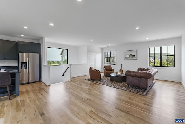 310 Goodloe Ln, Afton, VA 22920 - living area featuring light wood finished floors and recessed lighting