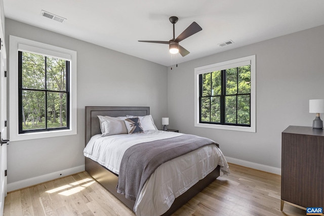 310 Goodloe Ln, Afton, VA 22920 - bedroom with wood finished floors and a ceiling fan