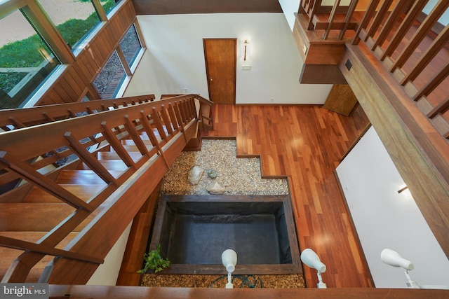 709 Springloch Rd, Silver Spring, MD 20904 - stairs with wood finished floors