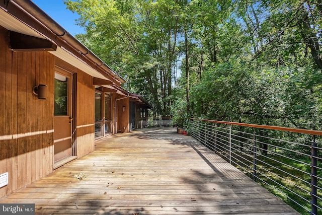709 Springloch Rd, Silver Spring, MD 20904 - view of wooden terrace
