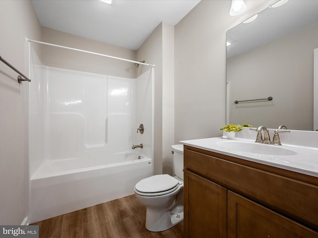 564 Great Oak Ct, Woodstock, VA 22664 - bathroom featuring vanity, wood finished floors, and tub / shower combination