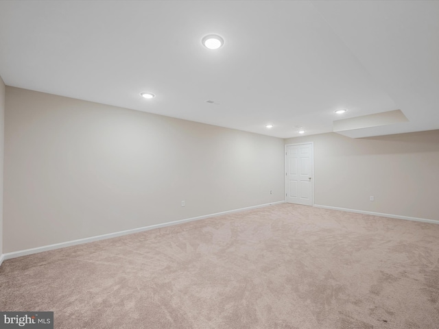 564 Great Oak Ct, Woodstock, VA 22664 - finished basement featuring carpet floors and recessed lighting