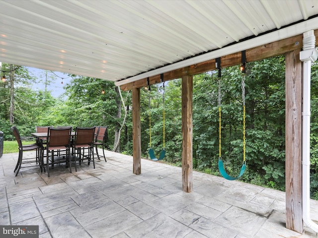 443 Executive Way, Hedgesville, WV 25427 - view of patio featuring outdoor dining area