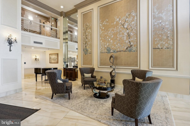 10306 Valley Forge Cir Unit 306, King Of Prussia, PA 19406 - community lobby with a high ceiling