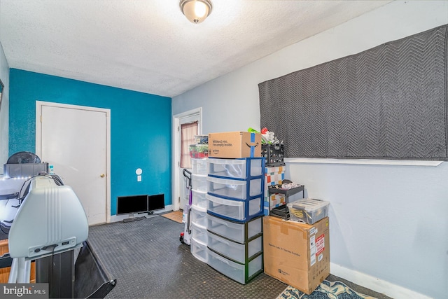 463 Maple St, Manchester, PA 17345 - miscellaneous room with a textured ceiling and carpet floors