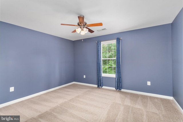 173 Empress Alexandra Pl, Fredericksburg, VA 22406 - empty room with a ceiling fan and carpet floors
