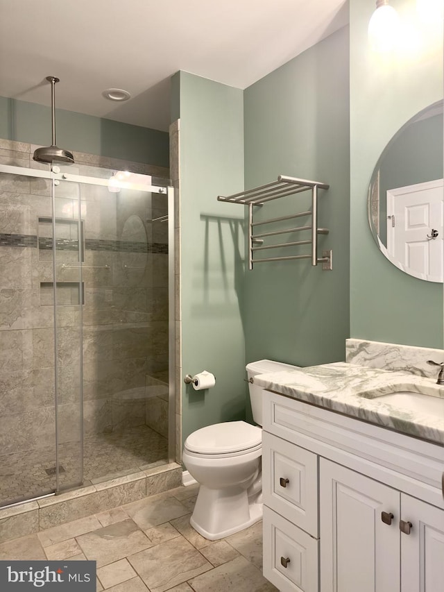 173 Empress Alexandra Pl, Fredericksburg, VA 22406 - full bathroom with vanity and a shower stall