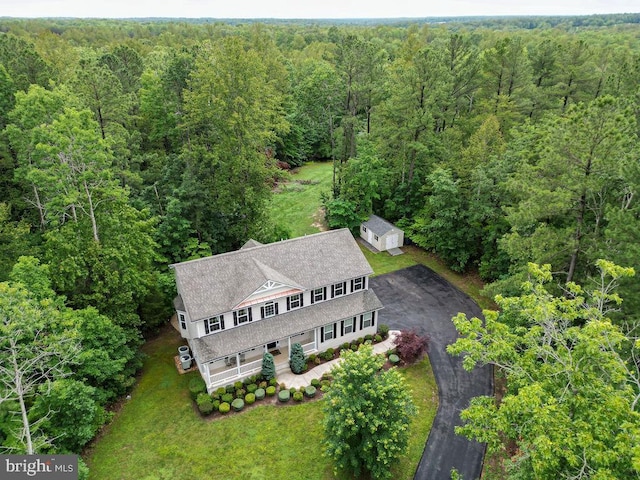 173 Empress Alexandra Pl, Fredericksburg, VA 22406 - view from above of property with a forest