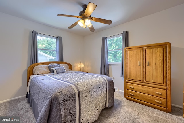 1 Sherman St, Hanover, PA 17331 - carpeted bedroom with multiple windows and a ceiling fan