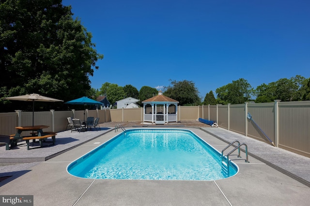 1 Sherman St, Hanover, PA 17331 - view of pool featuring a gazebo, a patio area, and a fenced backyard