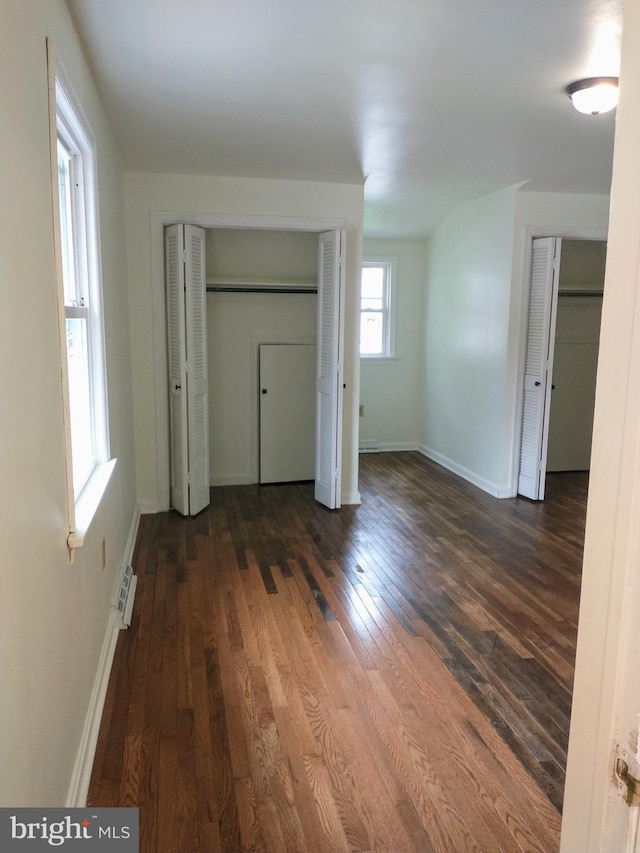 512 Mifflin Blvd, Reading, PA 19607 - unfurnished bedroom featuring dark wood finished floors and a closet