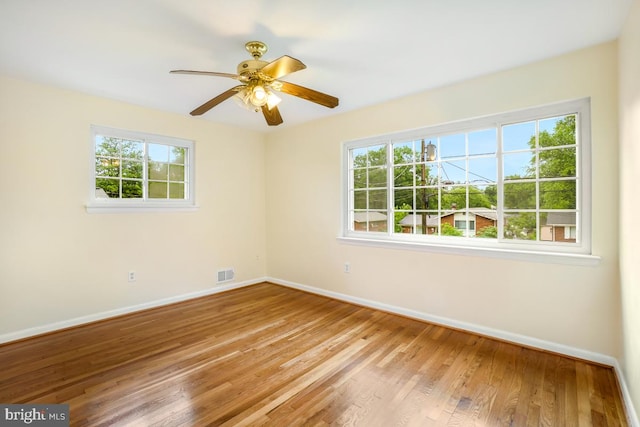804 Gregorio Dr, Silver Spring, MD 20901 - spare room with hardwood / wood-style flooring and ceiling fan