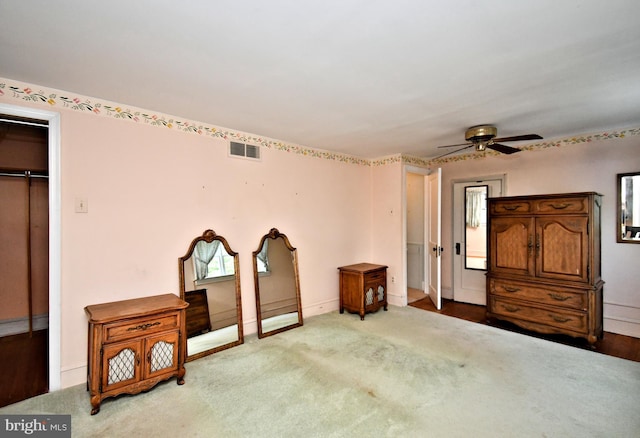 2228 Hillthorpe Ave, Abington, PA 19001 - carpeted bedroom with a ceiling fan