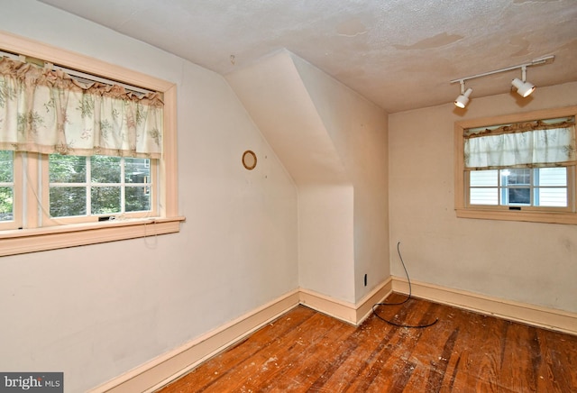 2228 Hillthorpe Ave, Abington, PA 19001 - additional living space with hardwood / wood-style flooring, vaulted ceiling, and healthy amount of natural light