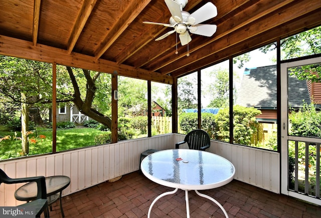 2228 Hillthorpe Ave, Abington, PA 19001 - sunroom / solarium featuring a ceiling fan