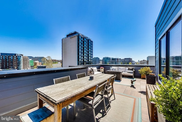 1532 N Capitol NW Unit 402, Washington, DC 20002 - view of patio with a city view and an outdoor hangout area