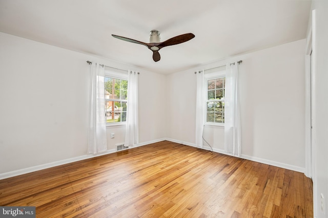 310 E Charlotte St, Millersville, PA 17551 - spare room featuring light wood finished floors and a ceiling fan