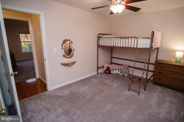 110 Jamestown Rd, Front Royal, VA 22630 - carpeted bedroom with baseboards and ceiling fan