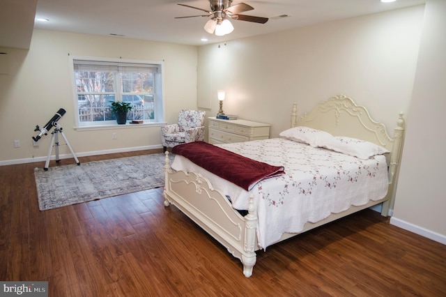 110 Jamestown Rd, Front Royal, VA 22630 - bedroom with wood finished floors, recessed lighting, and ceiling fan