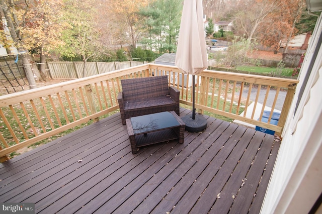 110 Jamestown Rd, Front Royal, VA 22630 - view of wooden terrace