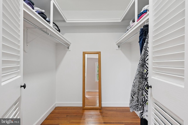 121 Harrison St NE, Leesburg, VA 20176 - walk in closet with wood finished floors