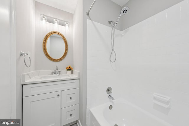 121 Harrison St NE, Leesburg, VA 20176 - bathroom featuring shower / tub combination and vanity