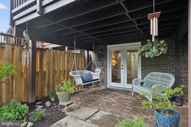 121 Harrison St NE, Leesburg, VA 20176 - view of patio / terrace with french doors