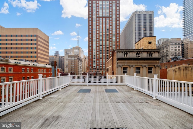 1805 Chestnut St, Philadelphia, PA 19103 - deck featuring a view of skyline