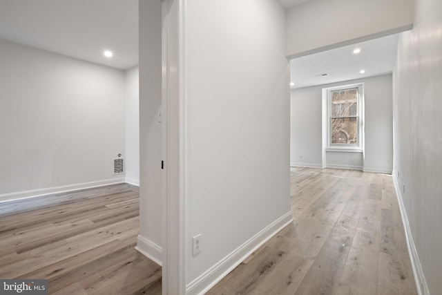1805 Chestnut St, Philadelphia, PA 19103 - hallway featuring light wood finished floors and recessed lighting