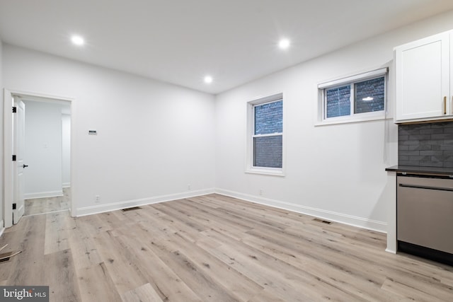 1805 Chestnut St, Philadelphia, PA 19103 - unfurnished dining area with light wood finished floors and recessed lighting