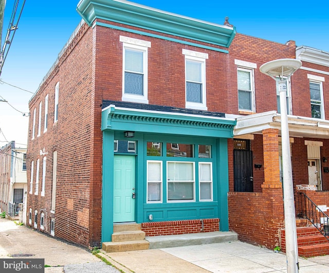 535 N Decker Ave, Baltimore, MD 21205 - view of front of property with entry steps and brick siding