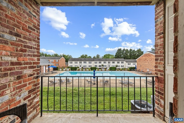 134 Hessian Hills Cir Unit 2, Charlottesville, VA 22901 - balcony with view of pool
