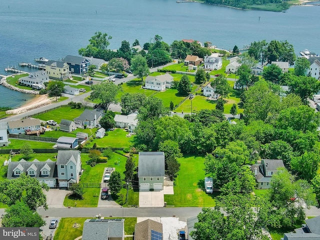 7811 Harbor Rd, Pasadena, MD 21122 - aerial perspective of suburban area with a large body of water