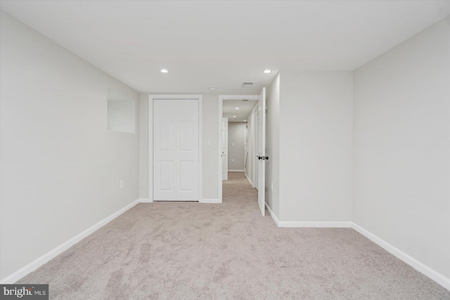 3209 Grayson St, Baltimore, MD 21216 - below grade area with carpet floors and recessed lighting