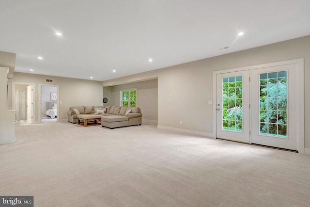 40928 Arcadian Pond Ct, Aldie, VA 20105 - carpeted living area featuring recessed lighting