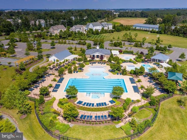 40928 Arcadian Pond Ct, Aldie, VA 20105 - bird's eye view of a pool