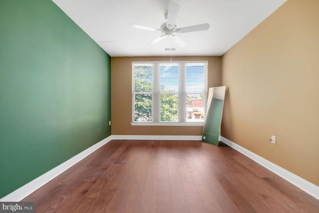 1391 Pennsylvania Ave SE Unit 247, Washington, DC 20003 - unfurnished room with a ceiling fan and wood finished floors