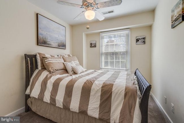 9707 Village Ln Unit 9704-4, Ocean City, MD 21842 - carpeted bedroom featuring baseboards and a ceiling fan