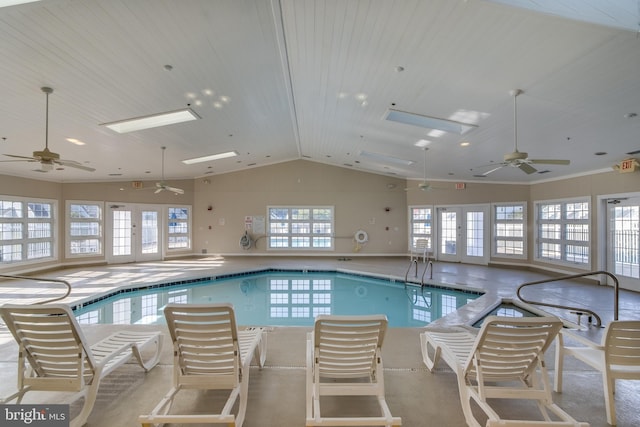 9707 Village Ln Unit 9704-4, Ocean City, MD 21842 - indoor community pool featuring a ceiling fan