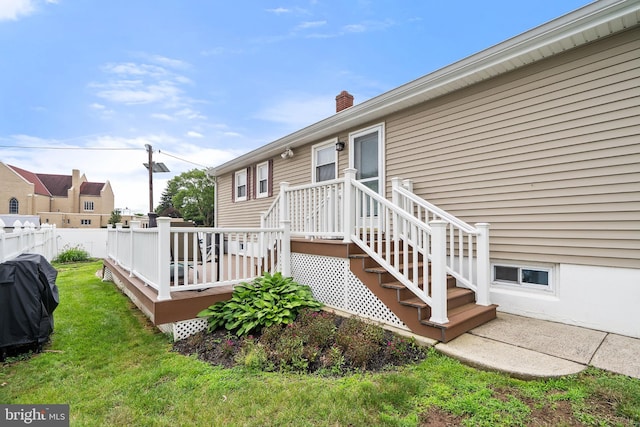 122 Randolph Ave, South Plainfield, NJ 07080 - wooden terrace with grilling area
