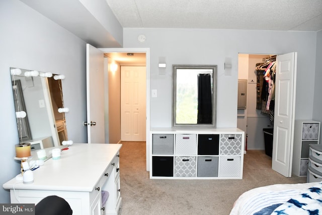 5200 Hilltop Dr Unit A2, Brookhaven, PA 19015 - bedroom featuring a walk in closet, light carpet, a closet, and electric panel