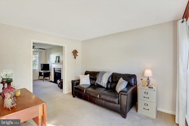 64 S 3rd St, New Freedom, PA 17349 - living room with light carpet and baseboards