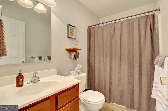 64 S 3rd St, New Freedom, PA 17349 - bathroom featuring vanity, tile patterned flooring, and curtained shower