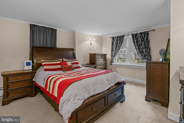 613 Arbor Rd, Cheltenham, PA 19012 - carpeted bedroom with baseboards and ornamental molding
