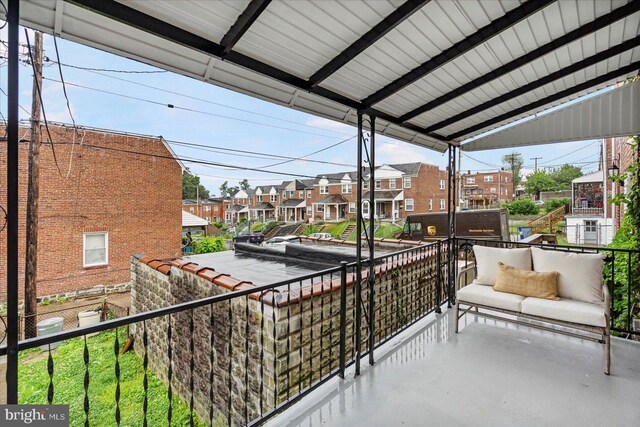 903 Mount Holly St, Baltimore, MD 21229 - balcony with a residential view