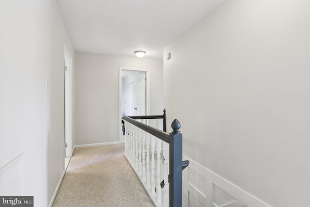 1118 Dorset Dr, West Chester, PA 19382 - hall featuring an upstairs landing and dark speckled floor