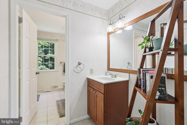 1118 Dorset Dr, West Chester, PA 19382 - bathroom featuring vanity and tile patterned floors