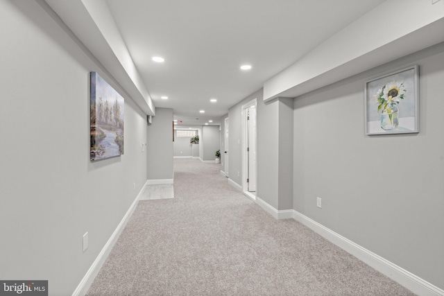 7632 Fayette St, Philadelphia, PA 19150 - corridor with recessed lighting and carpet