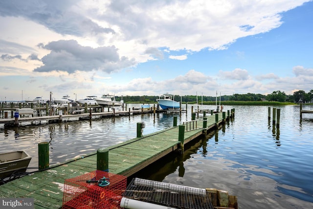 644 Chester River Beach Rd, Grasonville, MD 21638 - dock featuring boat lift and a water view